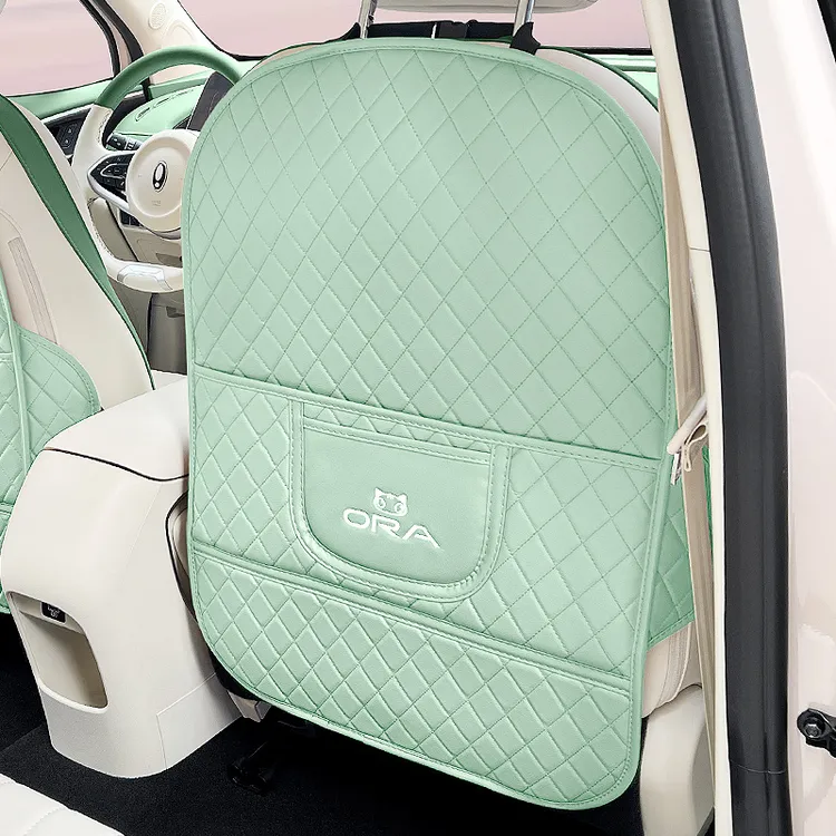 24款欧拉好猫汽车座椅防踢垫车内后排椅背儿童防脏保护垫装饰用品