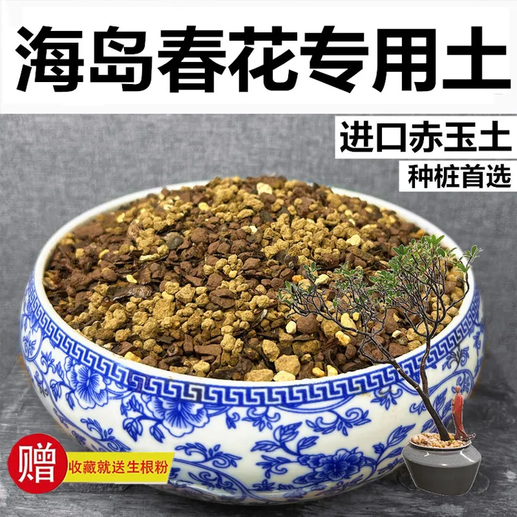 海岛春花专用土赤玉土天然颗粒土营养土种植土酸性土玉肥专用肥