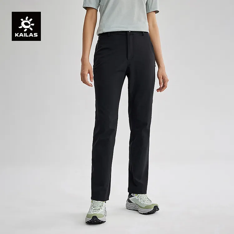 KAILAS凯乐石户外运动女款雨崩软壳裤透气弹力防泼水徒步登山长裤