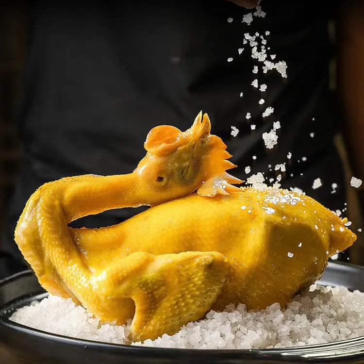 盐焗鸡即食休闲零食 卤味现做现发真空包装嚼劲肉质鲜嫩750g