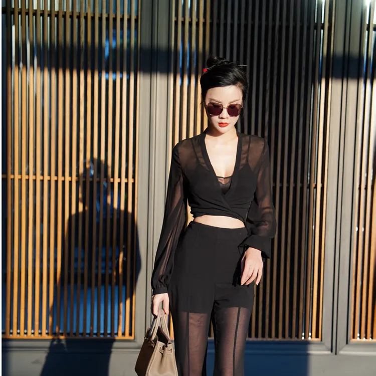 魏元高定/显瘦系带外套外纱-0062