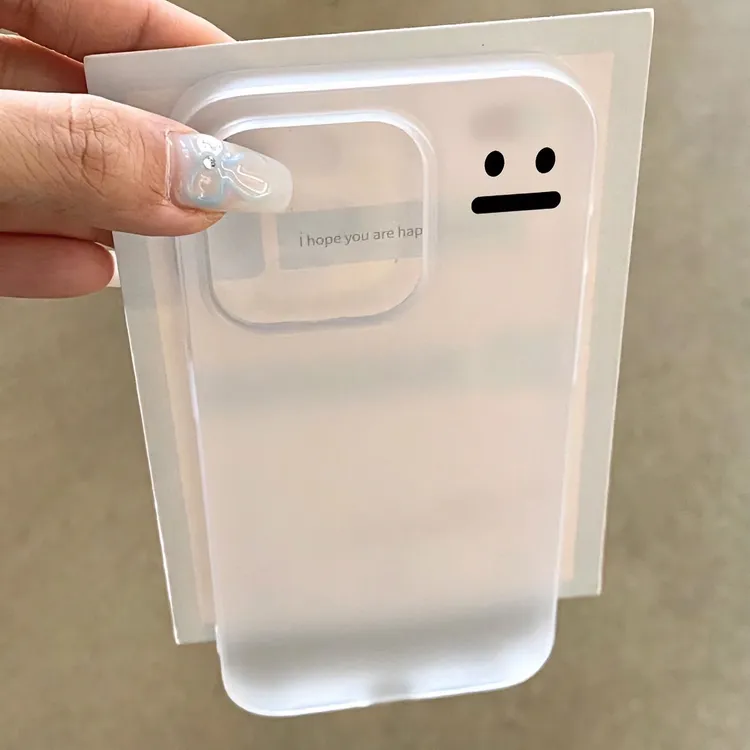 小众简约表情适用iPhone14/15promax苹果13/12/11手机壳xR软7/8p