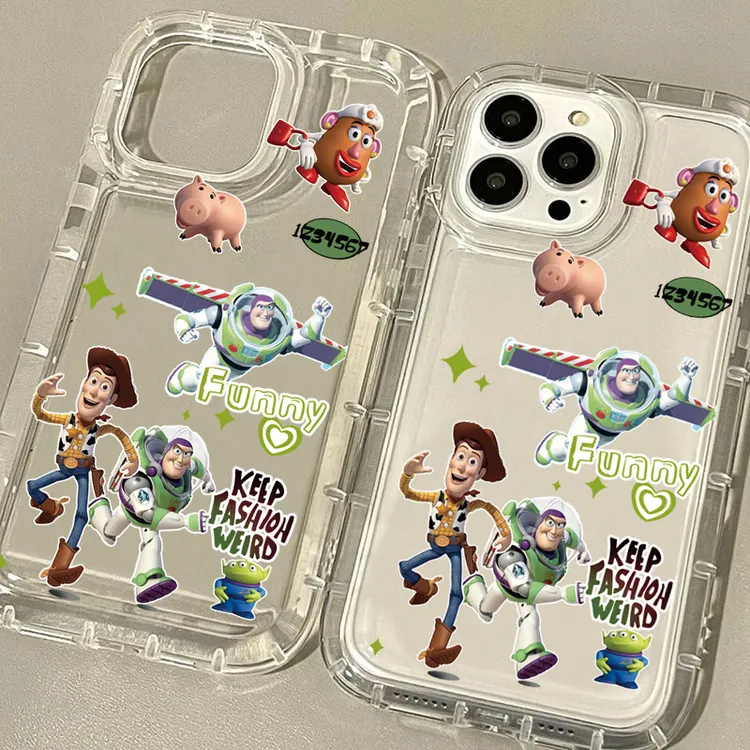卡通玩具总动员适用苹果华为/OPPO/VIVO/小米/荣耀全包透明手机壳