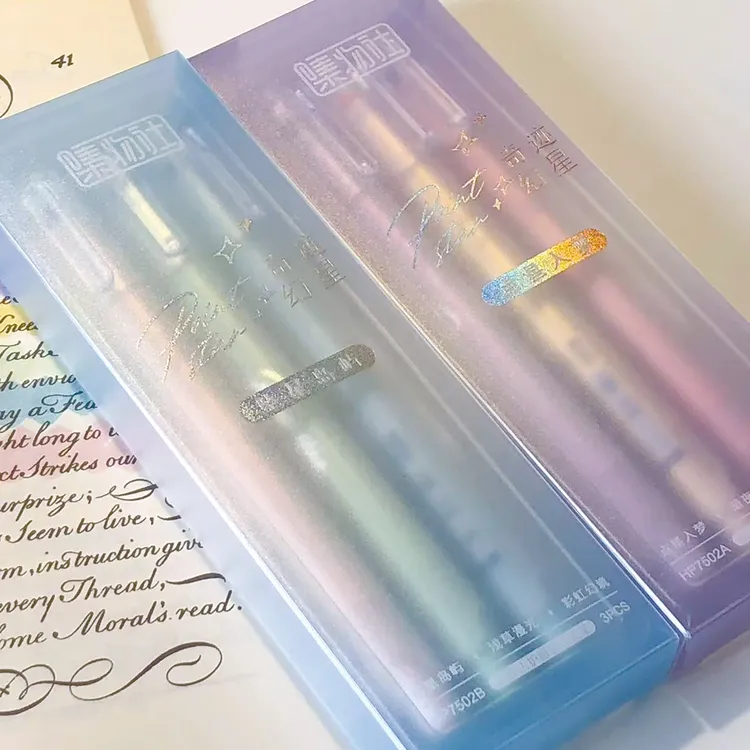 集物社文具高颜值笔手账创意彩绘画软头笔标记笔划重点作业记号笔