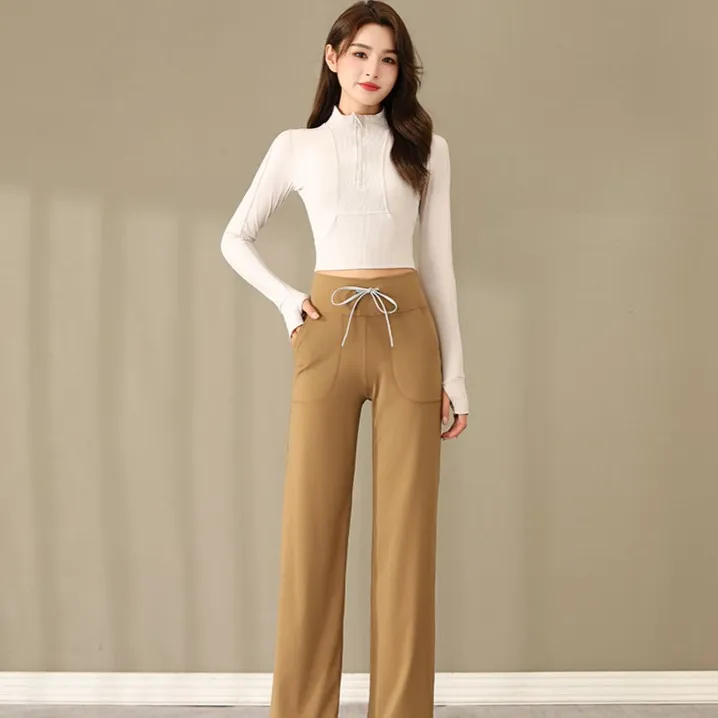 瑜伽服运动套装女春季2025新款早秋装立领一整套晨跑服瑜伽服时尚