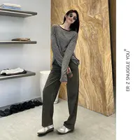 ERZ墨小墨|春夏水洗直筒牛仔裤套染做旧直筒牛仔裤休闲裤 M46N251