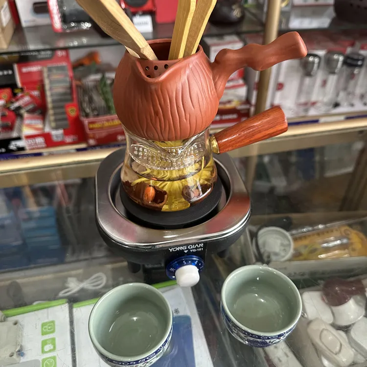 加厚耐高温玻璃熬茶罐罐套装（拍一发八）家用茶道神器创意陶瓷高档
