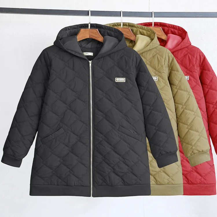 23217T加厚保暖棉袄大码女装2025冬装胖mm新款显瘦棉服外套女冬天