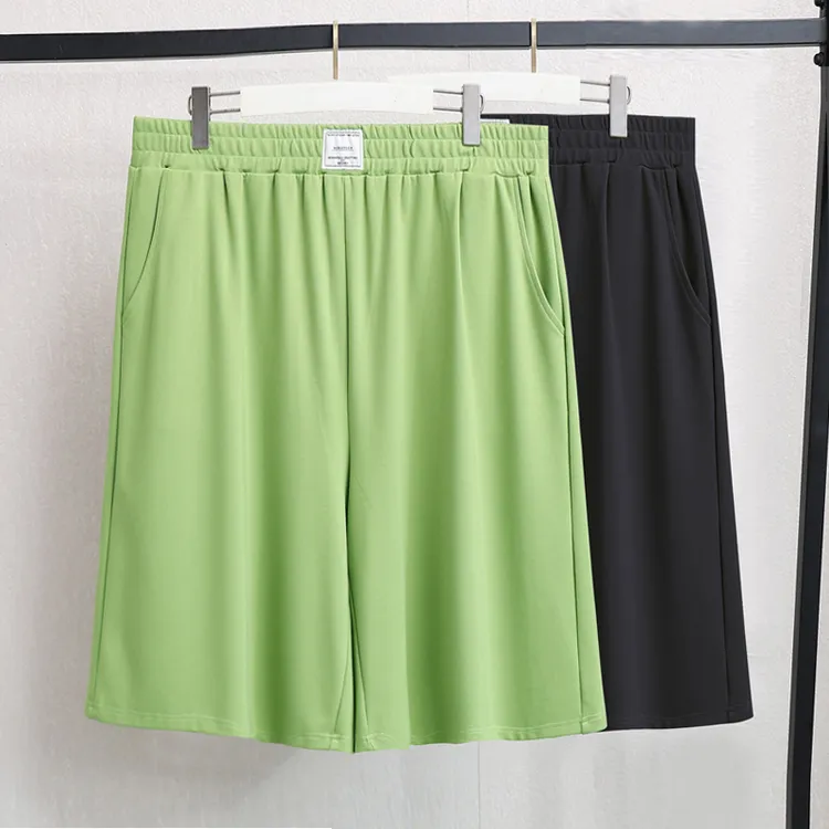 23698K直筒五分裤夏季大码女款女装直播间短裤外穿宽松显瘦百搭