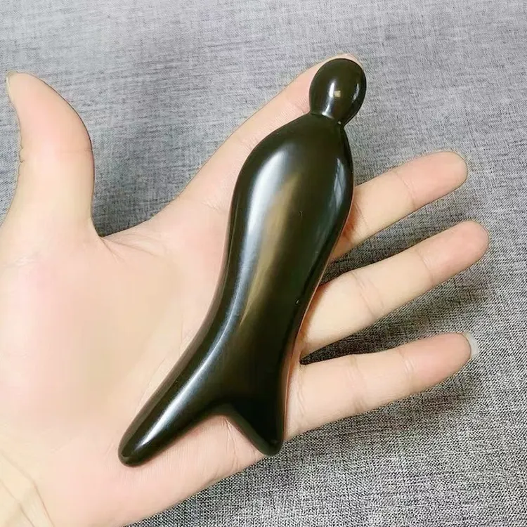 泗滨砭石美人鱼眼袋面部皮肤紧致提拉美容