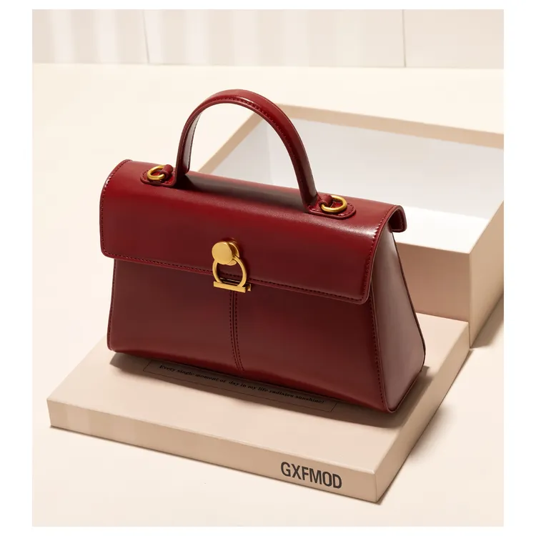 GXFMOD原创设计红色大容量新娘包2025秋冬新款结婚包单肩手提女包