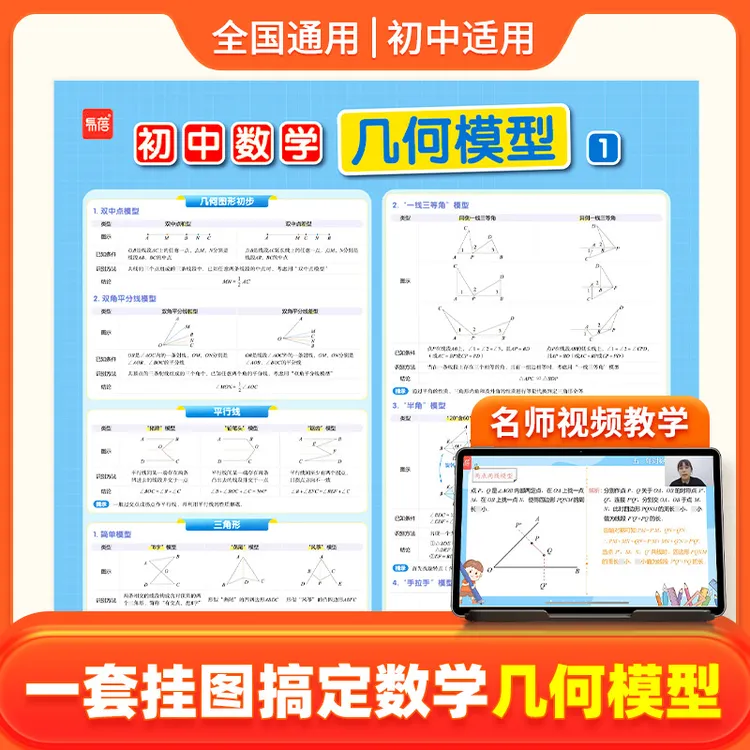 【易蓓】初中数学几何模型几何定理知识点盘点考试重点难点挂图