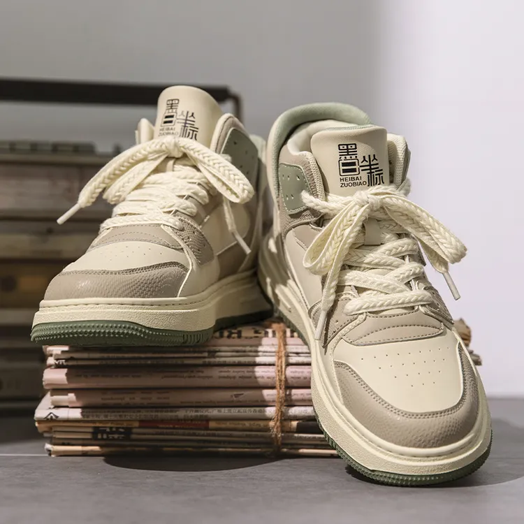 秋冬季男鞋百搭男士板鞋运动潮鞋学生高帮休闲鞋潮流工装男款鞋子