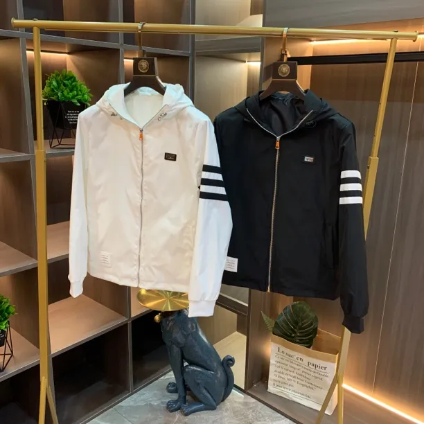 四季新款男士夹克外套连帽显瘦百搭高档轻奢欧货爆款男装上衣外搭