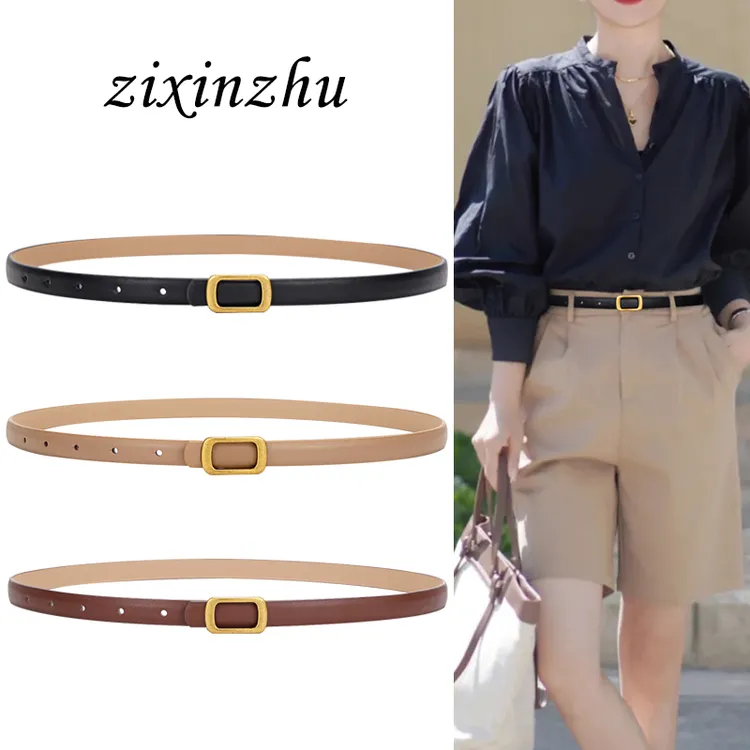 腰带女款配饰女士百搭腰带真皮ins装饰西装连衣裙子时尚裤子皮带