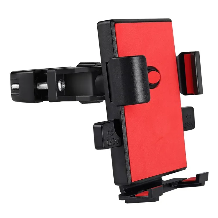 货车挖机专用拉手支架车载手机支架带锁稳固防震螺丝锁