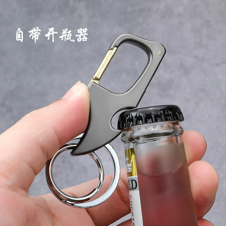 拆快递小刀金属钥匙扣带开瓶器汽车钥匙挂件创意多功能商务腰挂男商品图