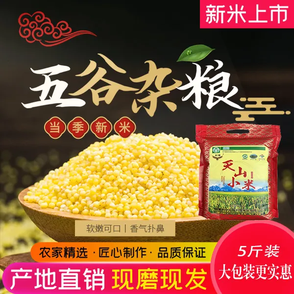 【新米上市】内蒙小米煮粥米油小黄米厚营养宝宝辅食月子米小米杂粮