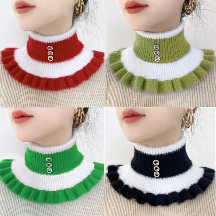 「反季」加厚高领毛衣领子亲肤围脖保暖脖套秋冬款高级感女士假领子