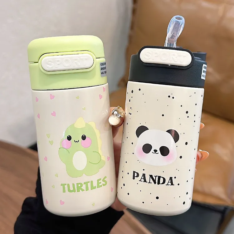 可爱迷你保温杯女生高颜值小容量水杯儿童吸管水杯学生便携口袋杯