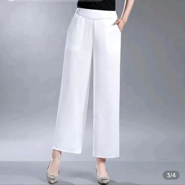 新款时尚百搭直筒包腰休闲长裤