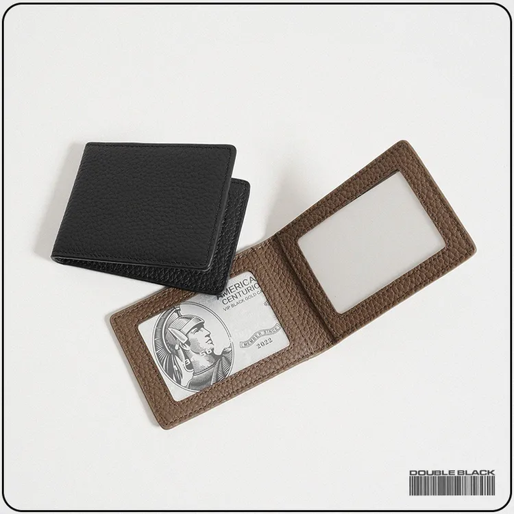 「复黑」实用主义 头层牛皮极简设计超薄驾驶证卡包证件收纳卡套