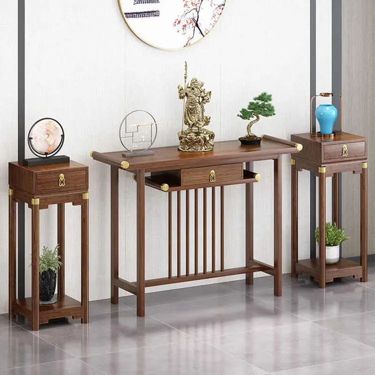 供桌香案家用实木贡台新中式佛堂香火供奉桌子佛台中堂入户玄关桌