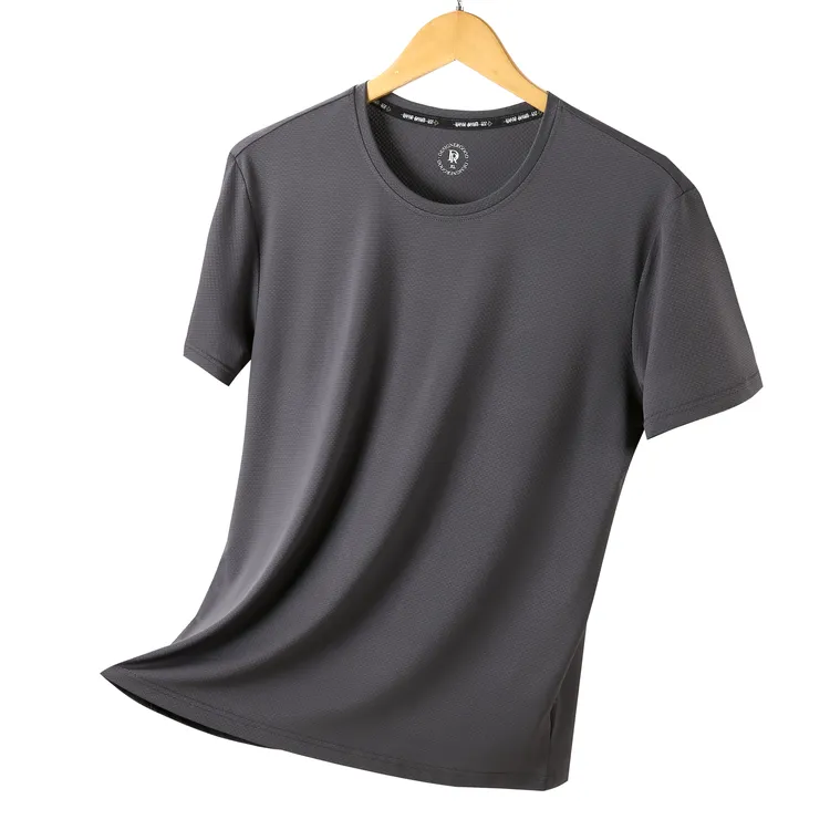 2024新款男生速干衣运动健身休闲短袖户外透气薄款跑步圆领半袖