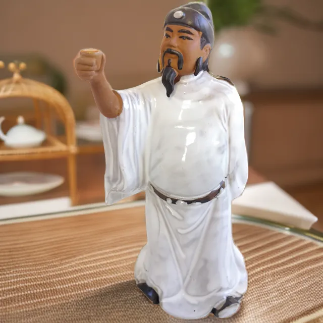 陶瓷摆件家居饰品人物系列10寸李白8寸陆羽品茶纯手工客厅展示