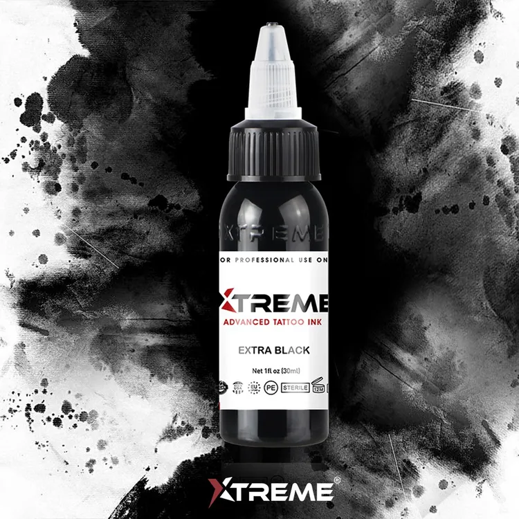 超级黑纹身色料彩色墨水美国进口正品硬核极限Xtreme杰艺纹身器材