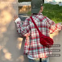 【2024新款】阿又冬季童装男童儿童中大童亲子款加厚格子外套99016D