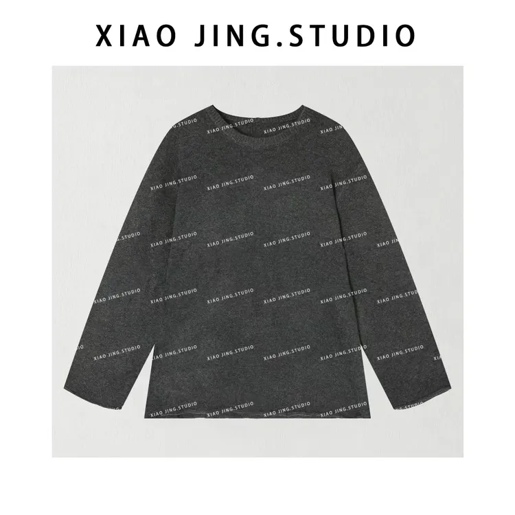 小静静一会【针织毛衣】2025秋季新品极简宽松版针织上衣 2509C5847