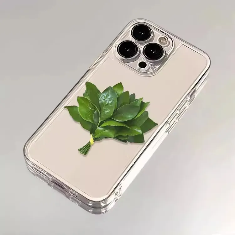 柚子叶适用于iPhone16苹果13简约手机壳17promax搞笑14防摔保护套