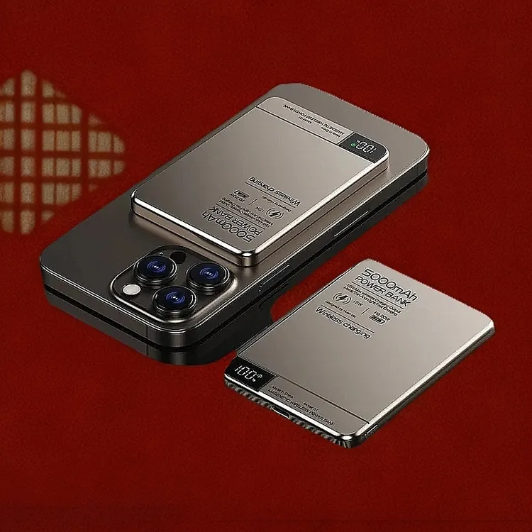 苹果外接电池magsafe磁吸Qi2充电宝15瓦20W超薄无线快充充电宝