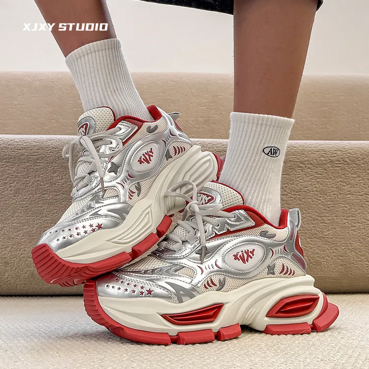 XJXY【10cm增高】男士时尚增高鞋子时尚休闲鞋休闲厚底老爹鞋ins