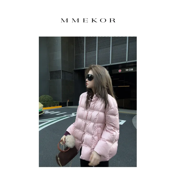 MMEKOR“粉玉华服”羽绒服 2025新款秋款活力常青藤外套 30893