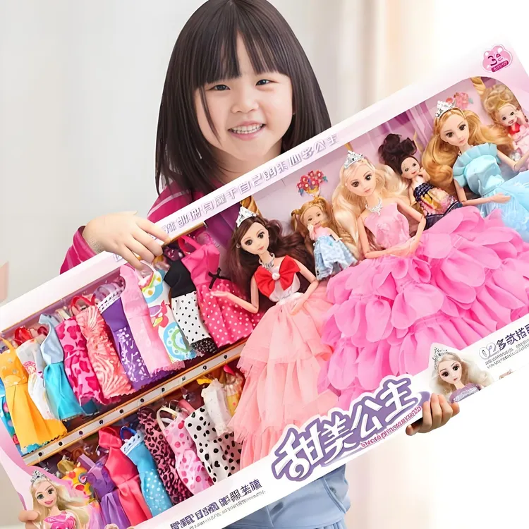 公主仿真洋娃娃换装儿童玩具套装礼盒装大号比娃娃生日礼物芭女孩