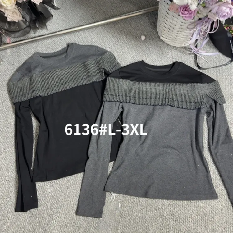 欧货加绒打底衫女洋气可外穿高级假两件秋冬季T恤叠穿遮肉韩版