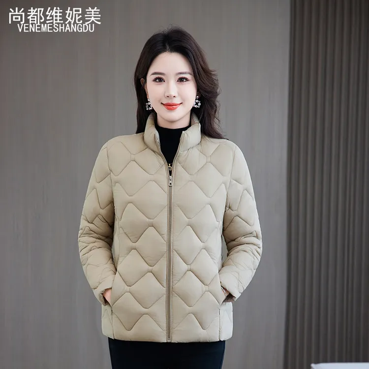 修身型短款棉服女学院风棉衣女合格品百搭女装韩版显瘦立领棉袄女