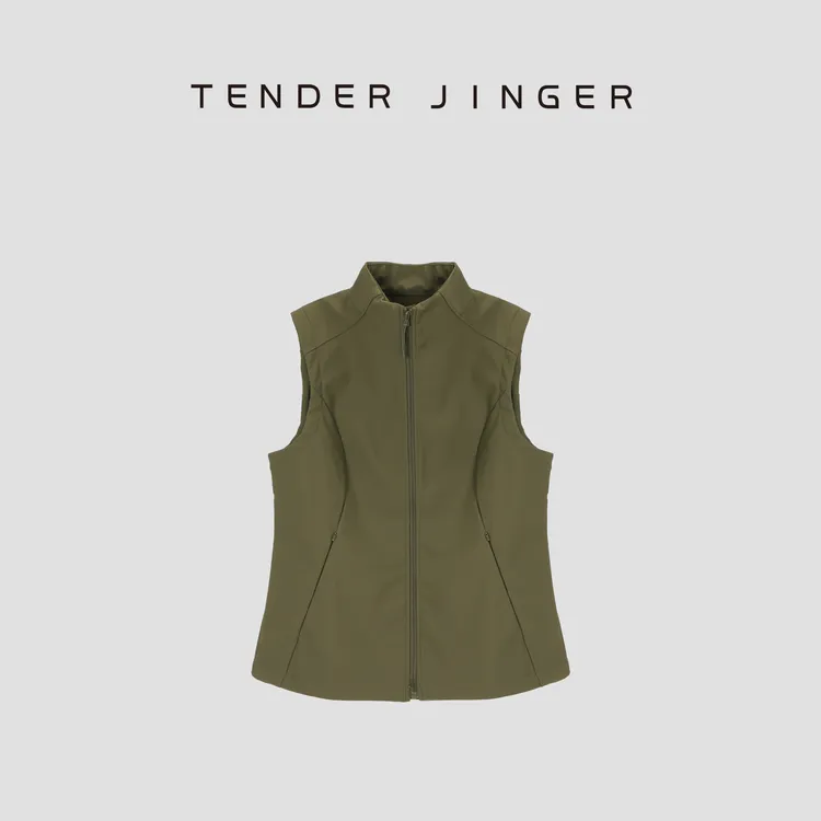 Tender Jinger【户外游走】软壳防风立领拉链马甲背心T53JLL41163