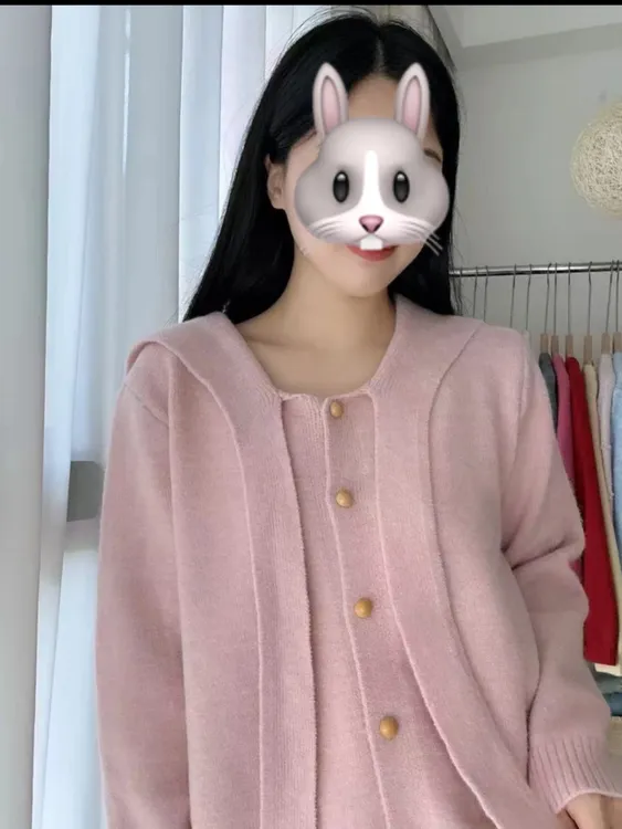 【上新 菜菜家】2025秋冬韩系纯色海军领针织开衫大码女装CCC11715
