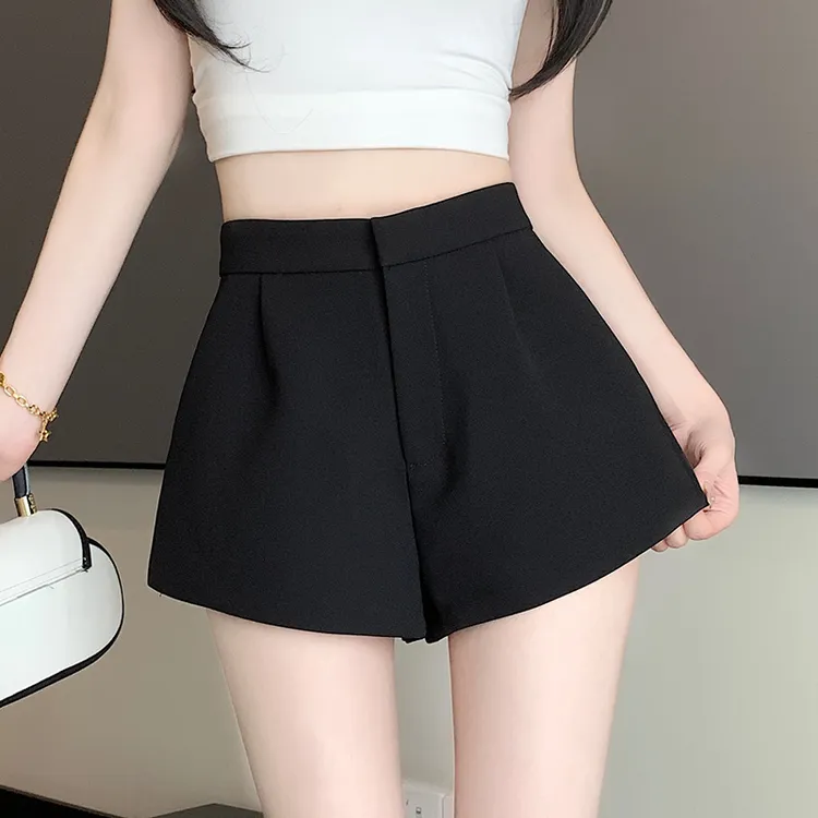 短裤女款夏天阔腿裤常规款高腰辣妹风短裤打底韩版短裤女夏外穿