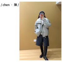 chen·陳洋气【羔羔毛领】拼接工装风保暖外套(不建议机洗)