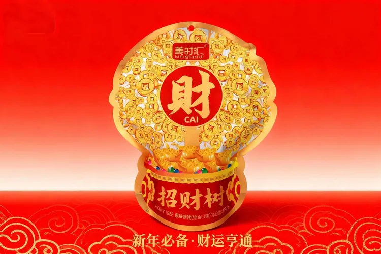 發财树大包软糖闽南特产综合口味288g来财寸枣168g小零食节日