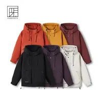 2025秋冬新款百搭休闲宽松情侣彩色连帽青春潮流夹克棉服M1125