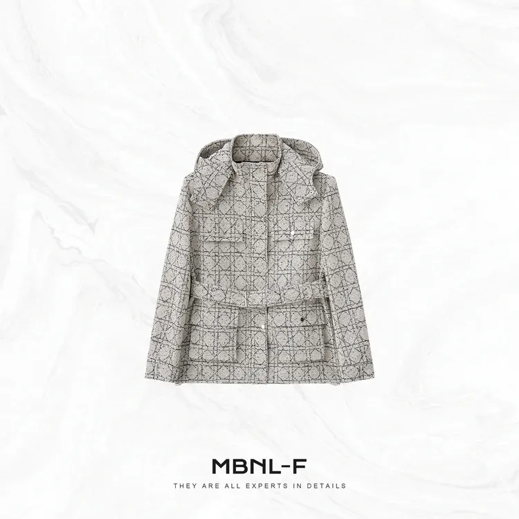 MBNL-F"老花藤格纹" 进口高密织机高定质感外套秦磊XM-XWT5027