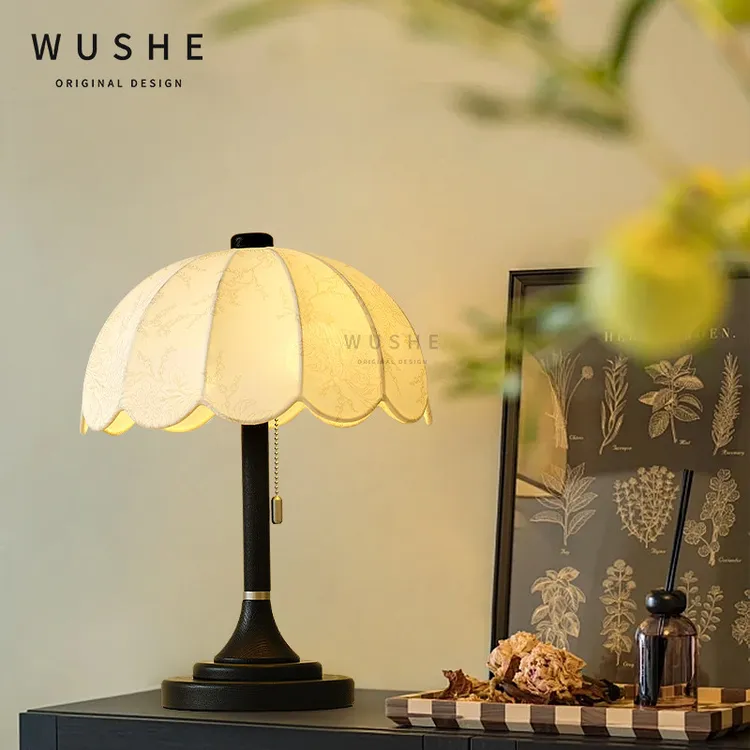 千禧中古卧室台灯法式复古风书房氛围感设计师高级感装饰床头灯