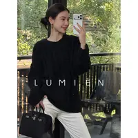 【LUMIEN 新品】圆领宽松保暖麻花针织衫毛衣LX5FSS114
