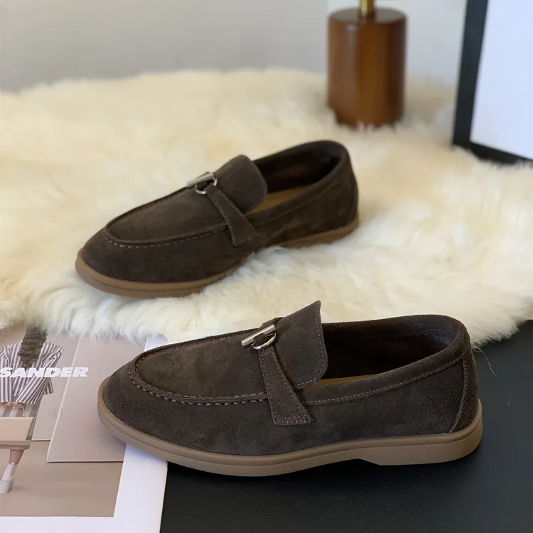 2025新款秋季舒适平底软底单鞋时尚英伦风百搭一脚蹬复古豆豆鞋子