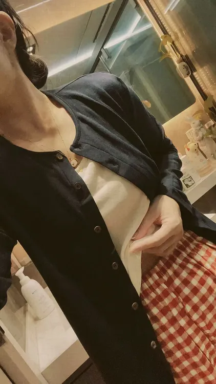 红格子家居服三件套